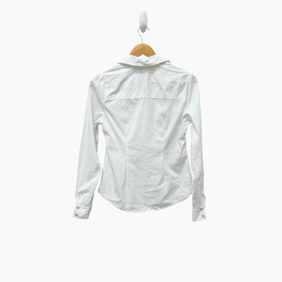 Cinq a Sept Button Down White‎ Shirt Women’s Size XS - Picture 10 of 10